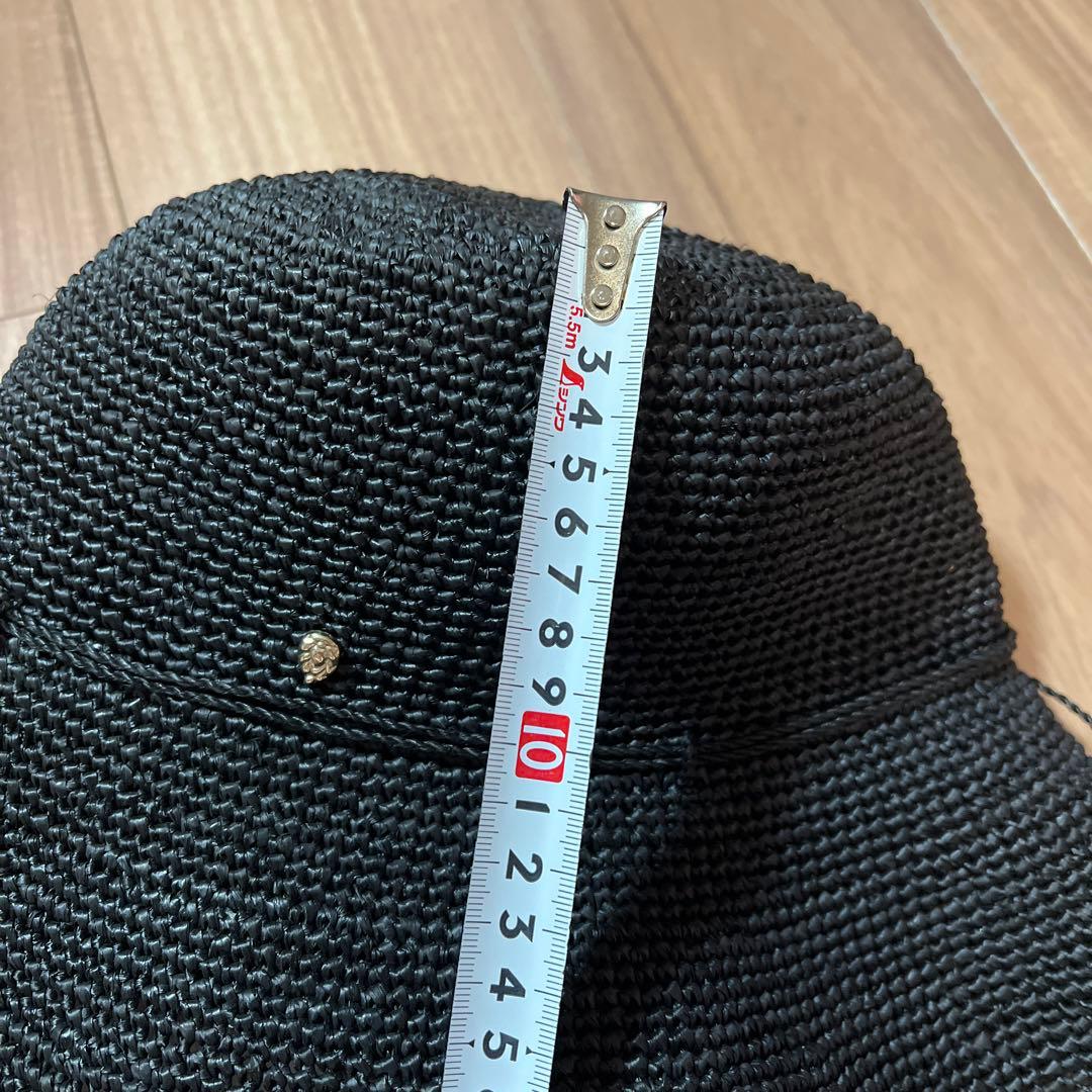 ヘレンカミンスキー　黒　麦わら帽子