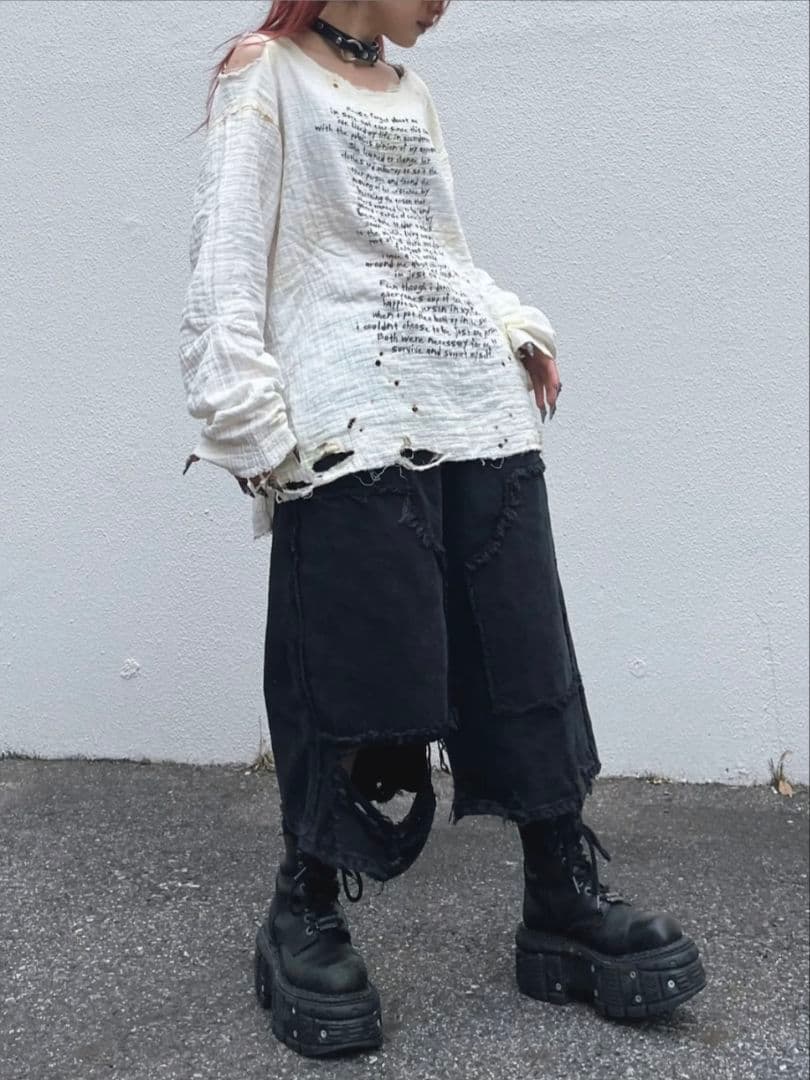 トップス smoked double gauze shirt