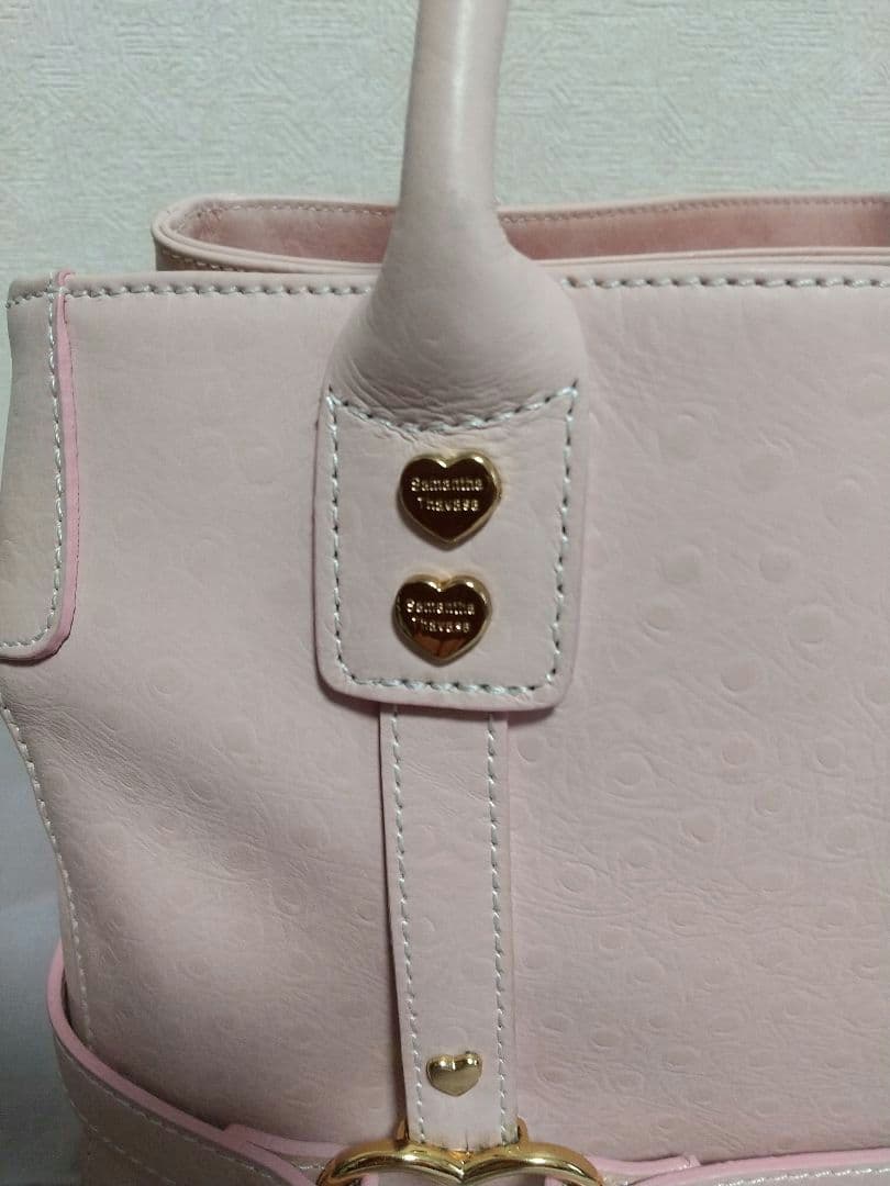 【レトロ可愛い】サマンサタバサ♡ピンクトートバッグ／平成初期の希少デザイン