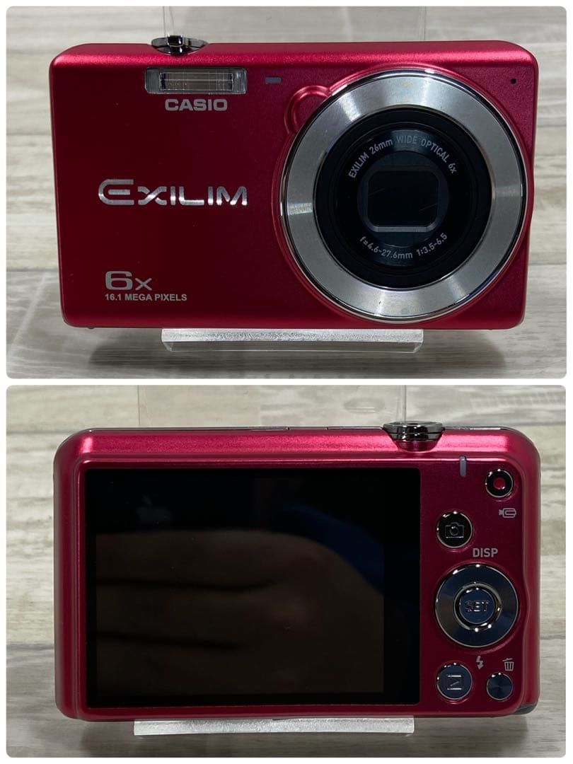 CASIO エクシリム EX-ZS28 コンパクトデジタルカメラ レッド