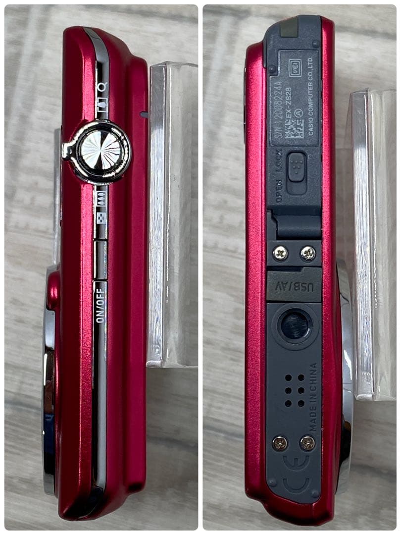 CASIO エクシリム EX-ZS28 コンパクトデジタルカメラ レッド