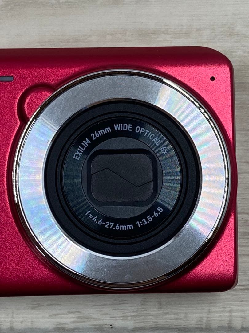 CASIO エクシリム EX-ZS28 コンパクトデジタルカメラ レッド