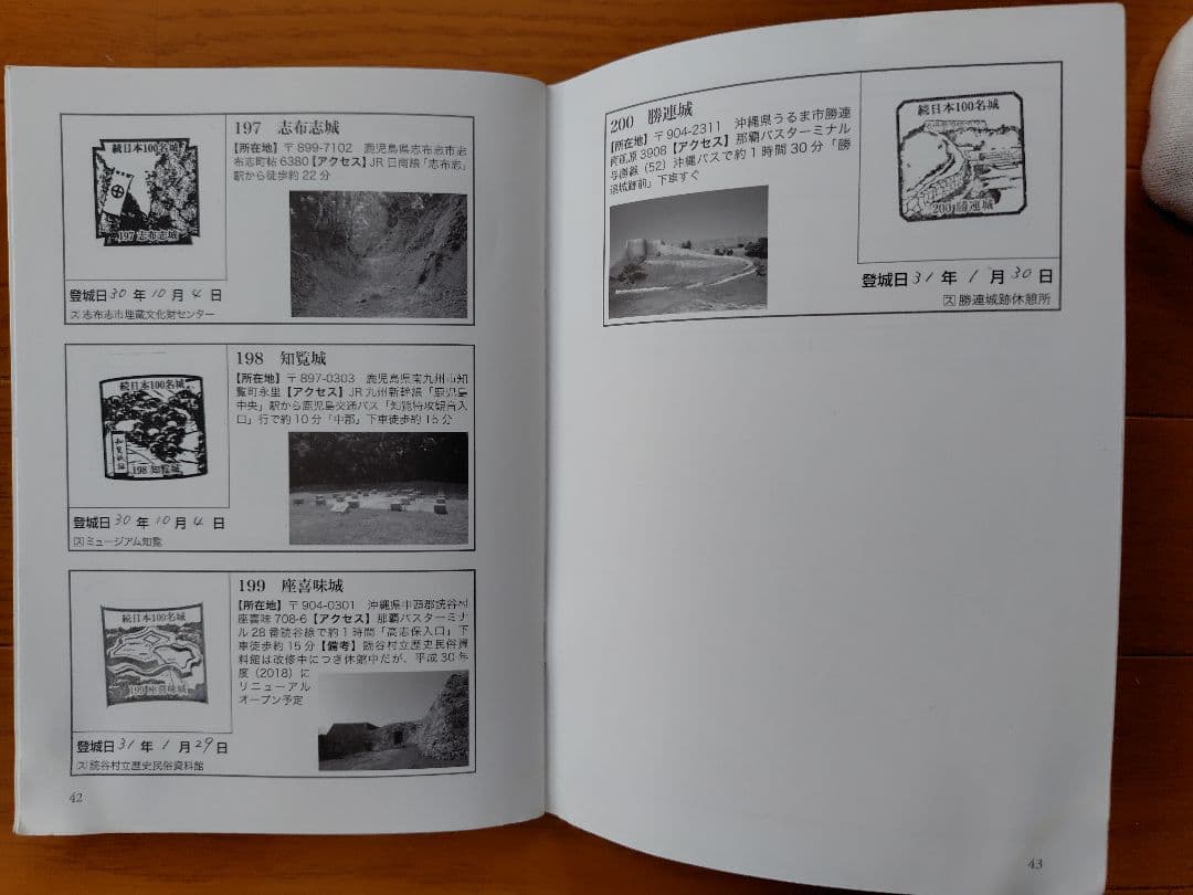 続日本100名城公式スタンプ帳