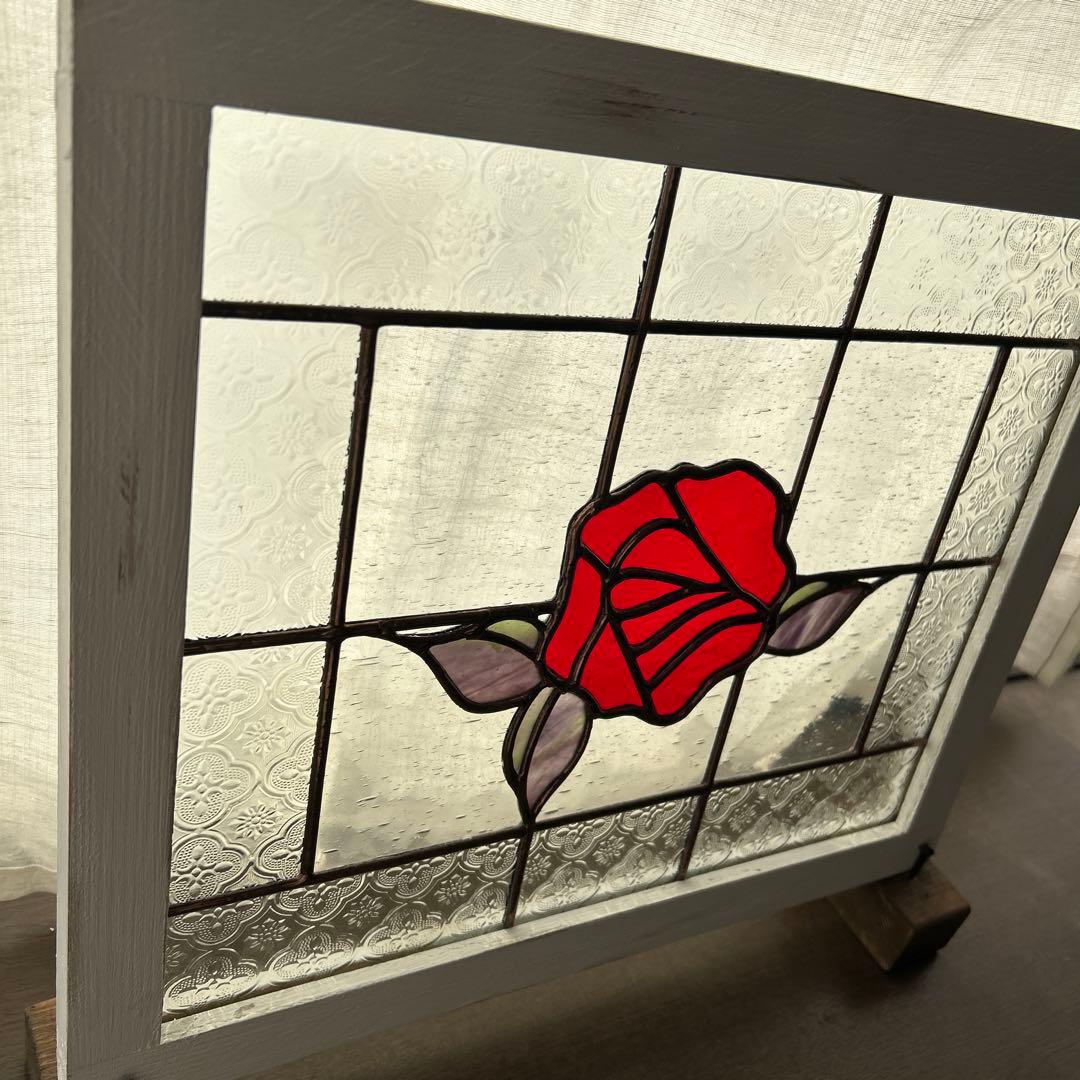 ステンドグラス　pink fox