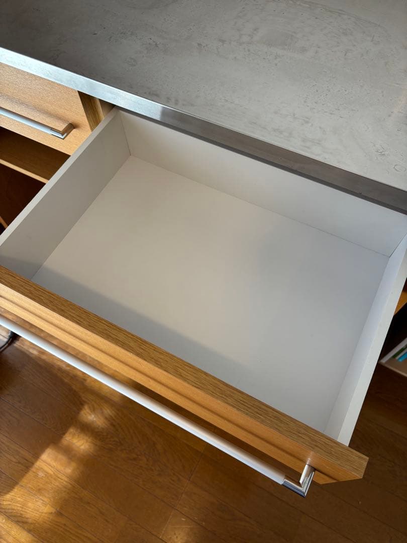 【送料込み】天然木 キッチンカウンター カップボード 120cm