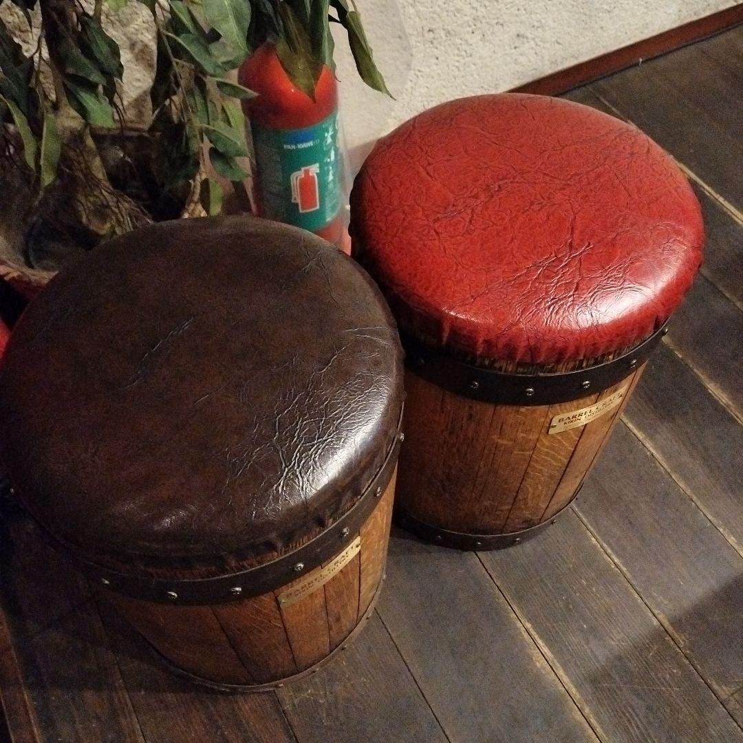 Chika BARREL CRAFT スツール 赤or黒