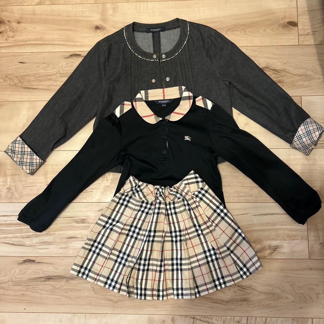 Burberry 女の子3点セット フォーマル 上下＋ジャケット