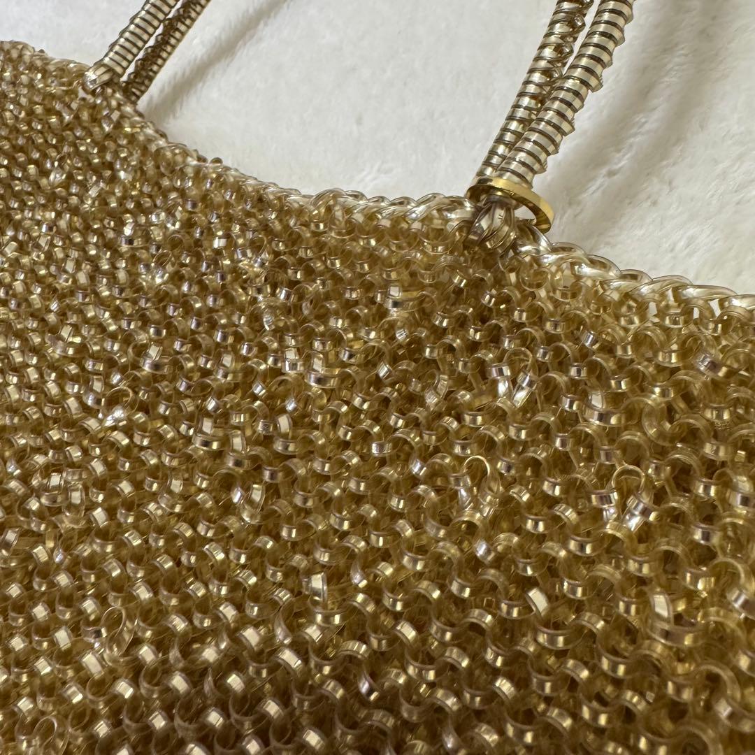 【チャーム付✨】 ANTEPRIMA ワイヤーバック トートバッグ ゴールド 金