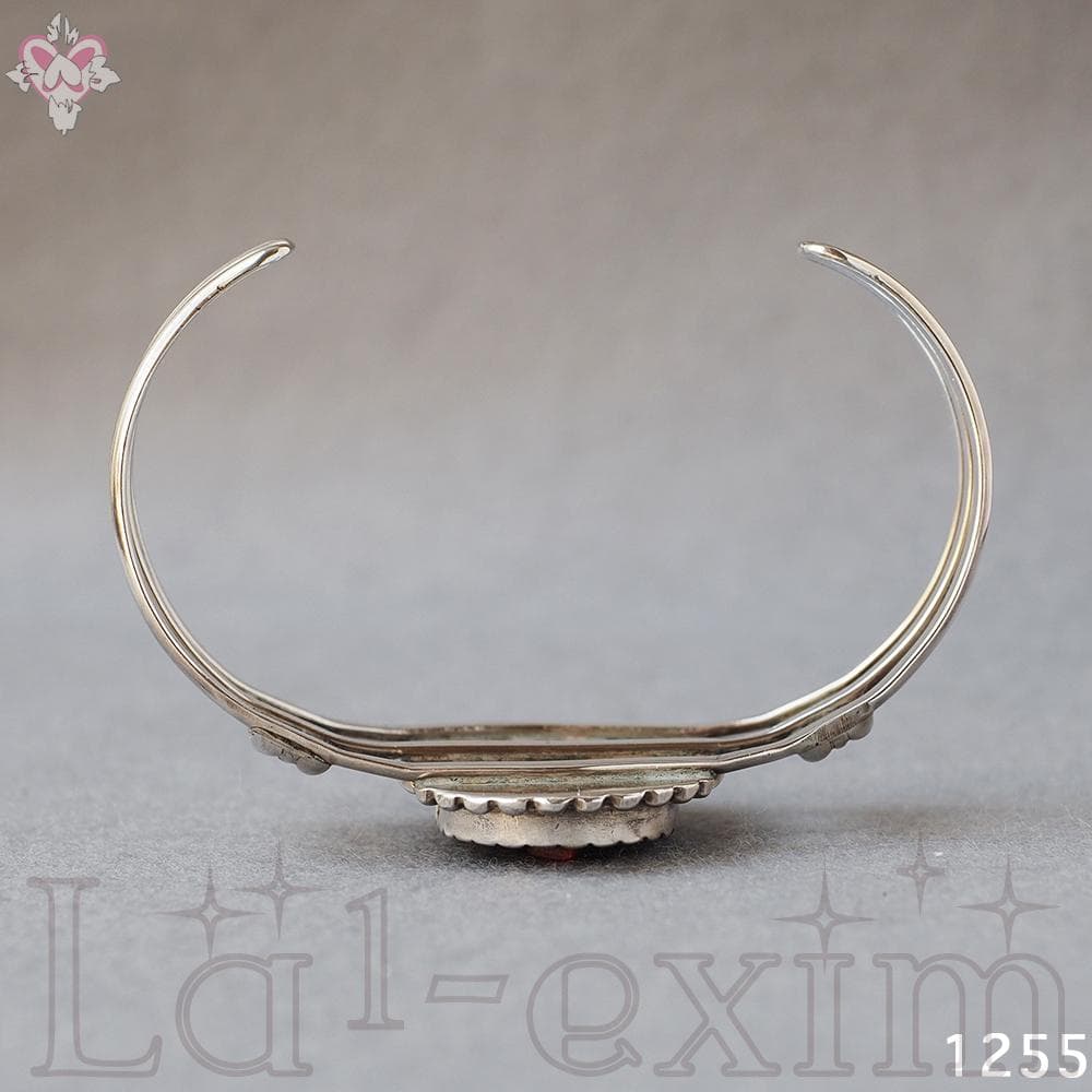 ターコイズ シルバー インディアンジュエリー インレイ ラッキー レッド バード