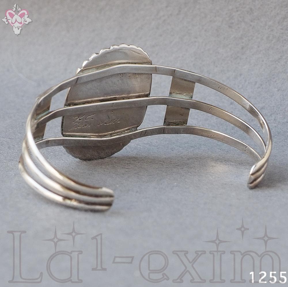 ターコイズ シルバー インディアンジュエリー インレイ ラッキー レッド バード