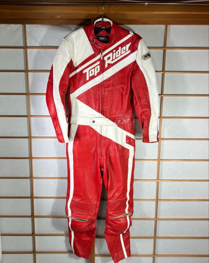 Top Rider トップライダー レザー ツナギ セパレート XL