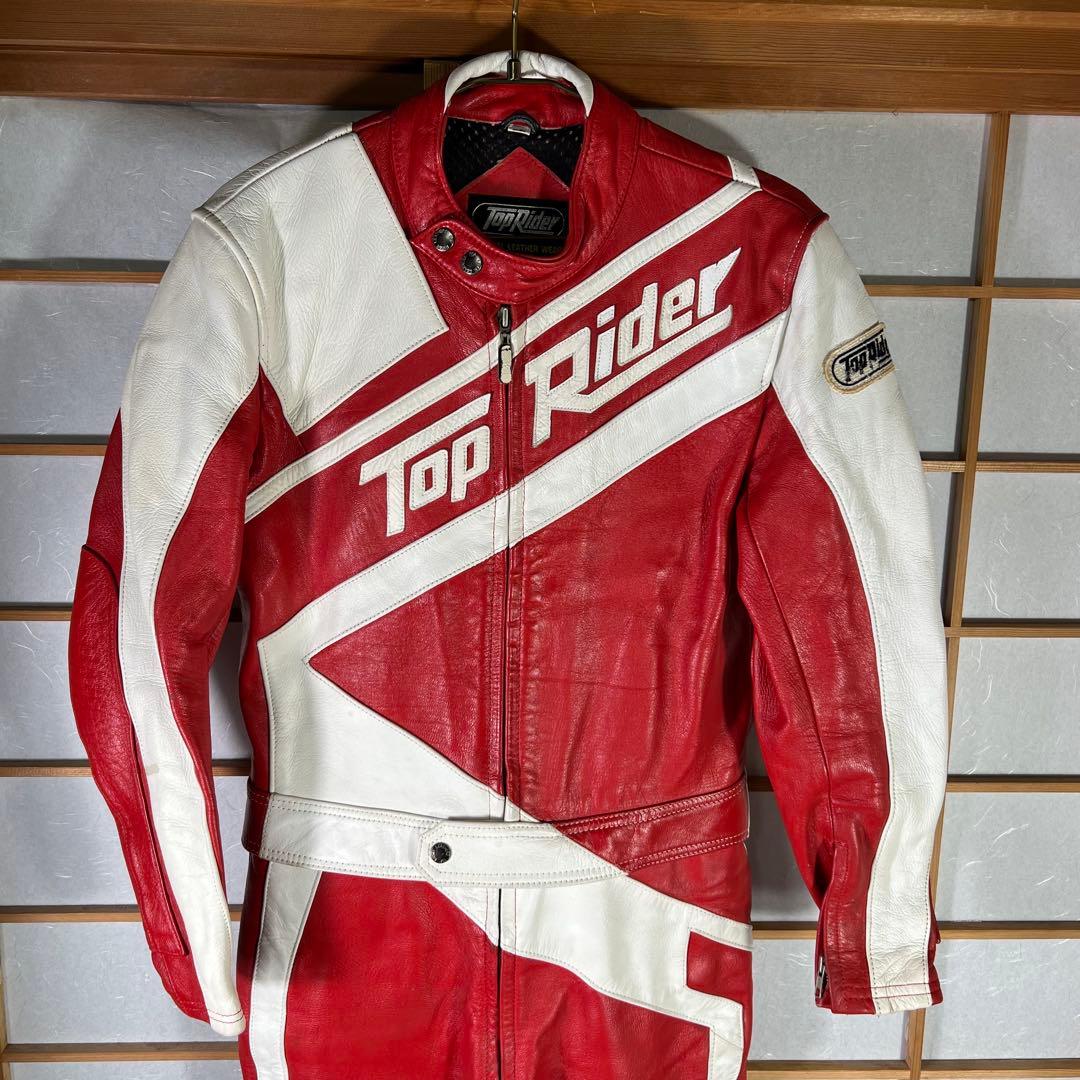 Top Rider トップライダー レザー ツナギ セパレート XL