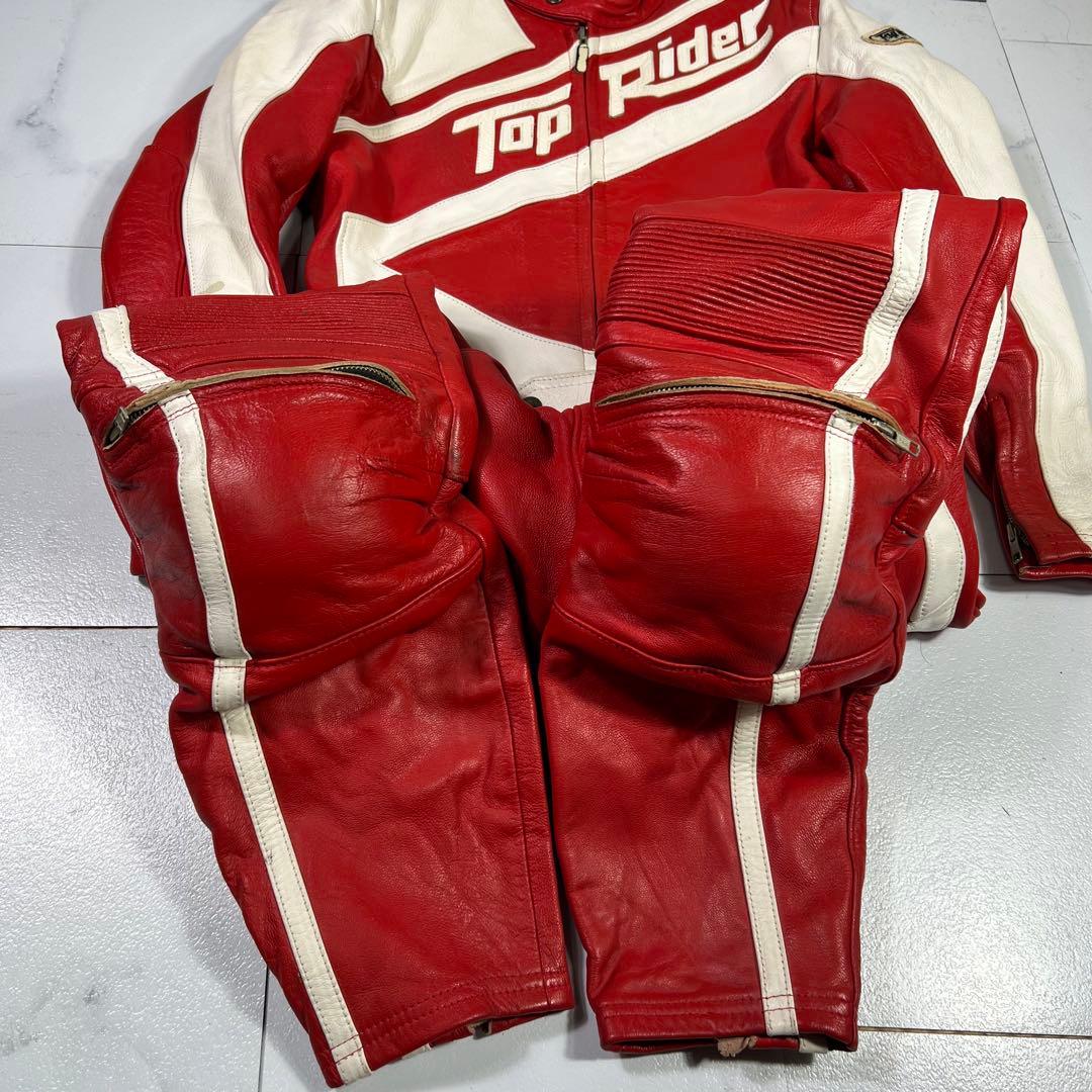 Top Rider トップライダー レザー ツナギ セパレート XL