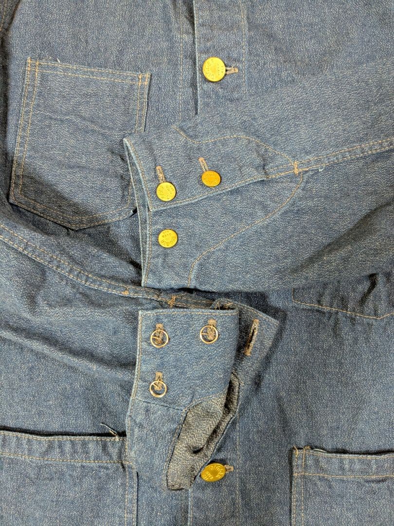 DUCK DIGGER(WAREHOUSE)杢デニムカバーオール サイズ 38