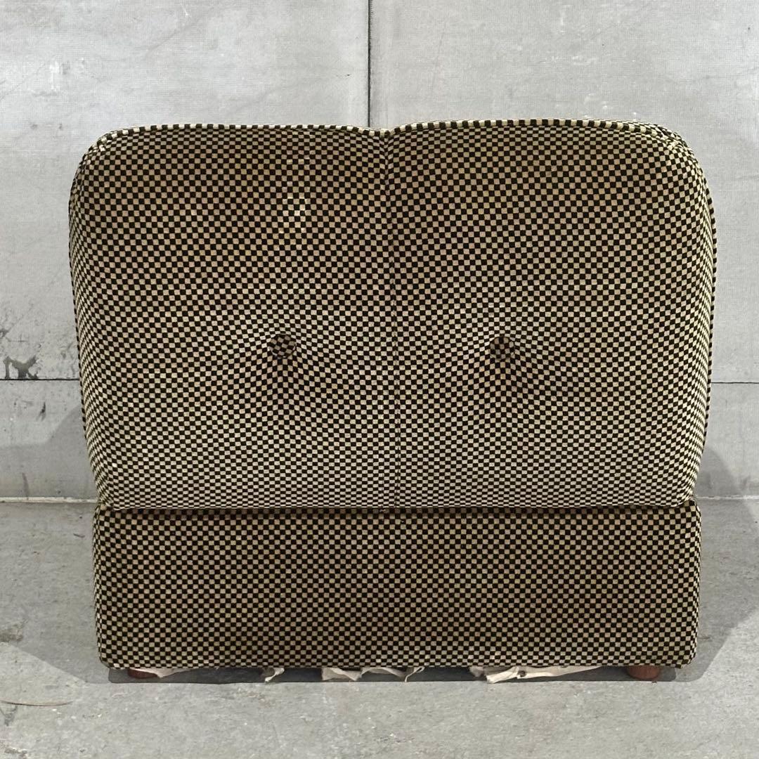 テ*ン様 ✦70’s✦昭和レトロ 千鳥格子 1人掛けソファ｜昭和レトロ ミッドセ