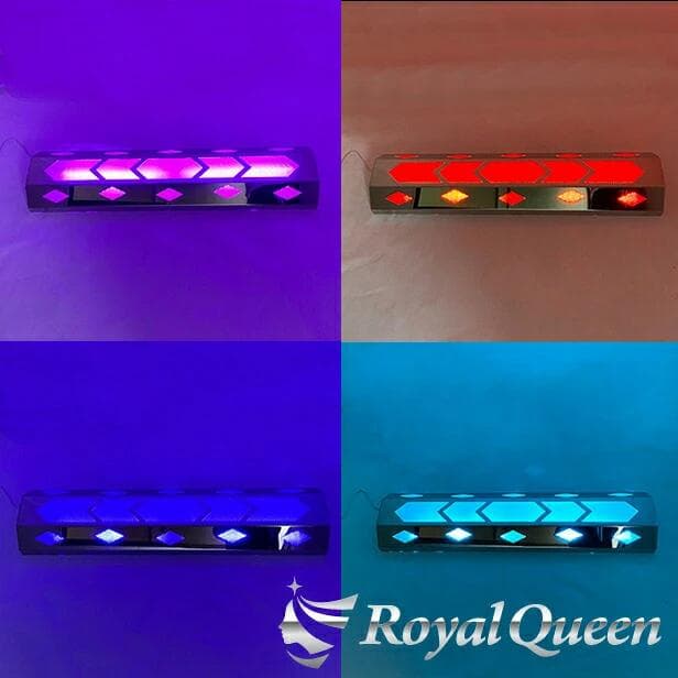 0635 配線付き★長方形アンドン 鏡面 ダイヤ 菱形 ひし形 紫