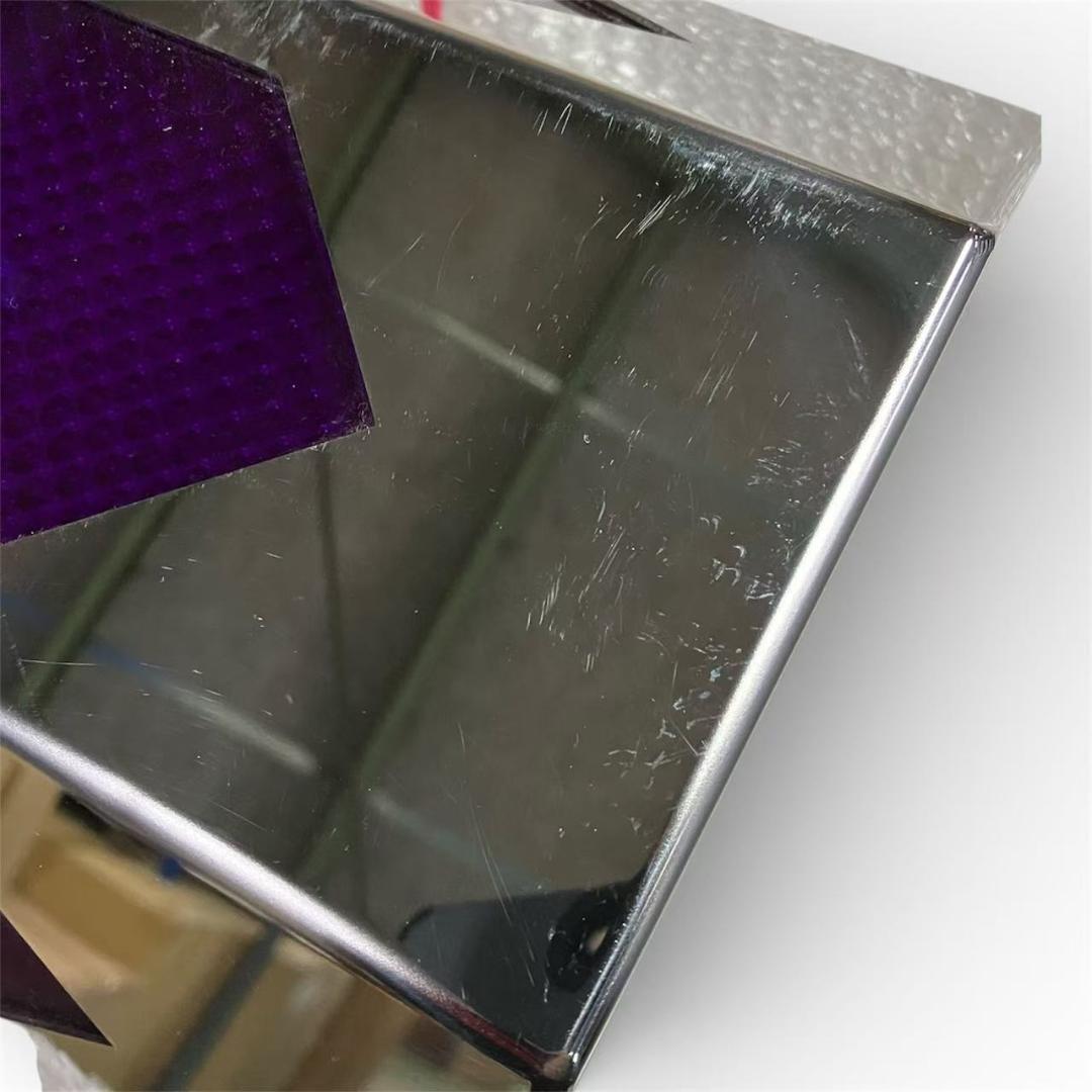 0635 配線付き★長方形アンドン 鏡面 ダイヤ 菱形 ひし形 紫