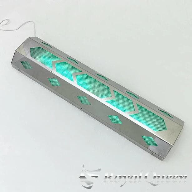 0635 配線付き★長方形アンドン 鏡面 ダイヤ 菱形 ひし形 紫