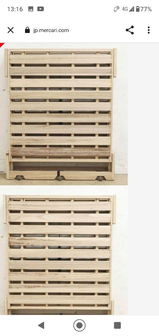 【桐らくねプレミアム】折り畳みベッド・総桐・シングルサイズ・日本製・折りたたみ