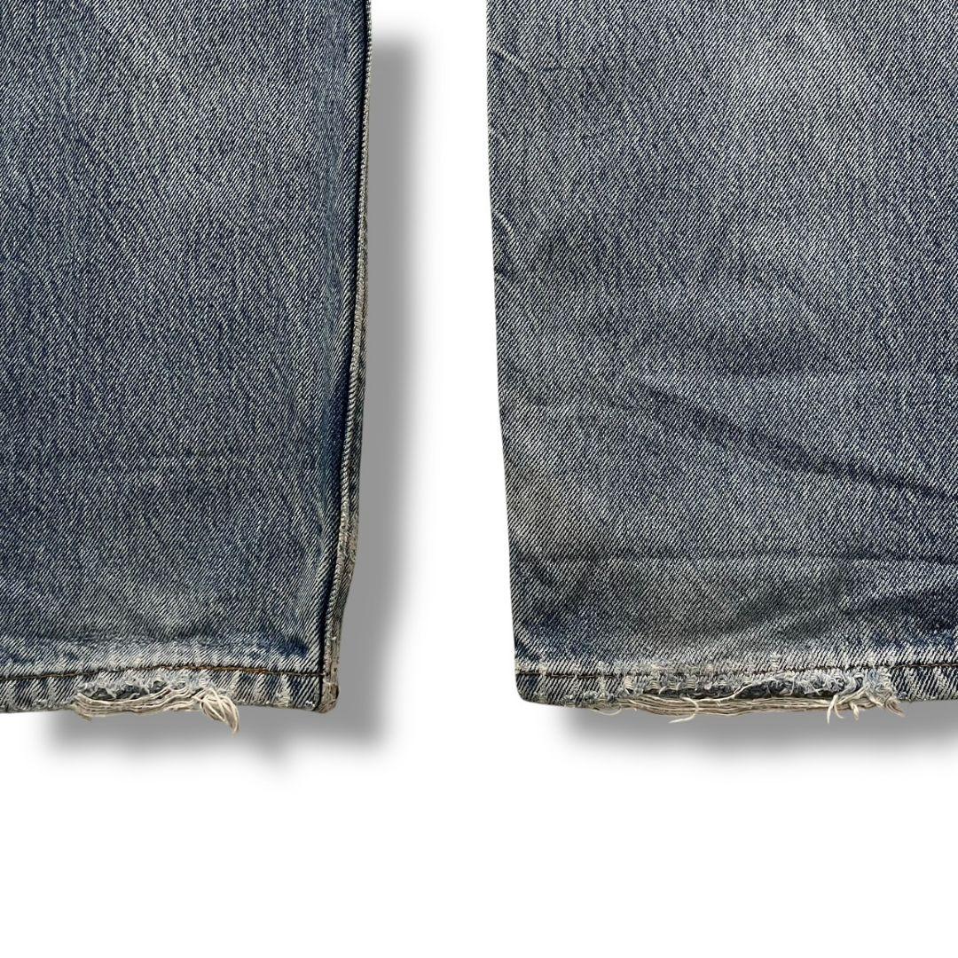 Levi’s 501 USA製 90s ダメージデニム W35 フェード 古着