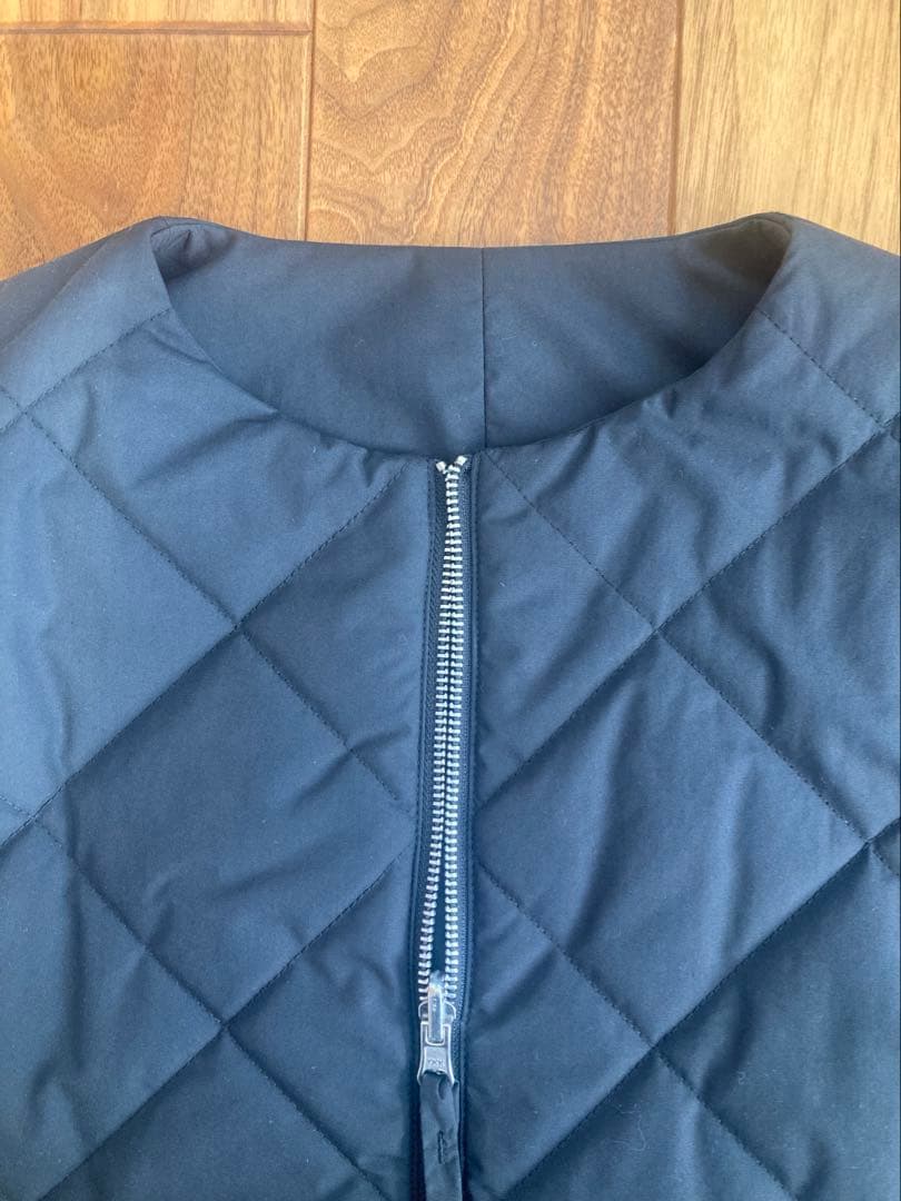 美品ステイトオブマインドリバーシブルキルティングコート　M 黒