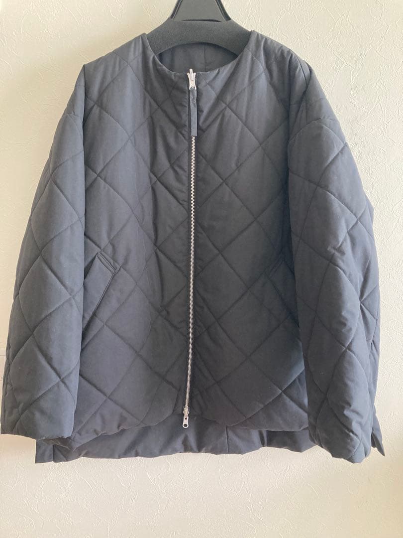 美品ステイトオブマインドリバーシブルキルティングコート　M 黒