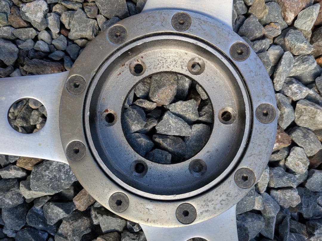 希少品、モトリタ ステアリング37㌢、アダプターリング付き