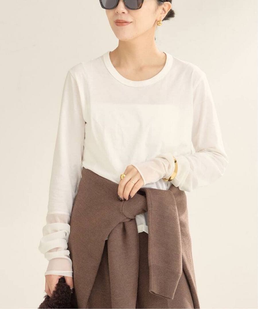 plage プラージュ R’IAM Sheer cuff プルオーバー リアム