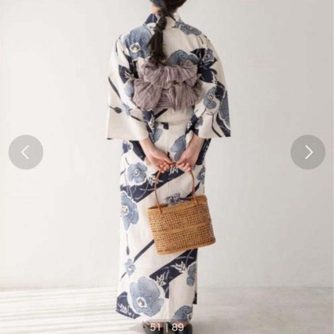 【最終値下げ】ゆかた館グレース 浴衣 こだわり浴衣5点セット 紺