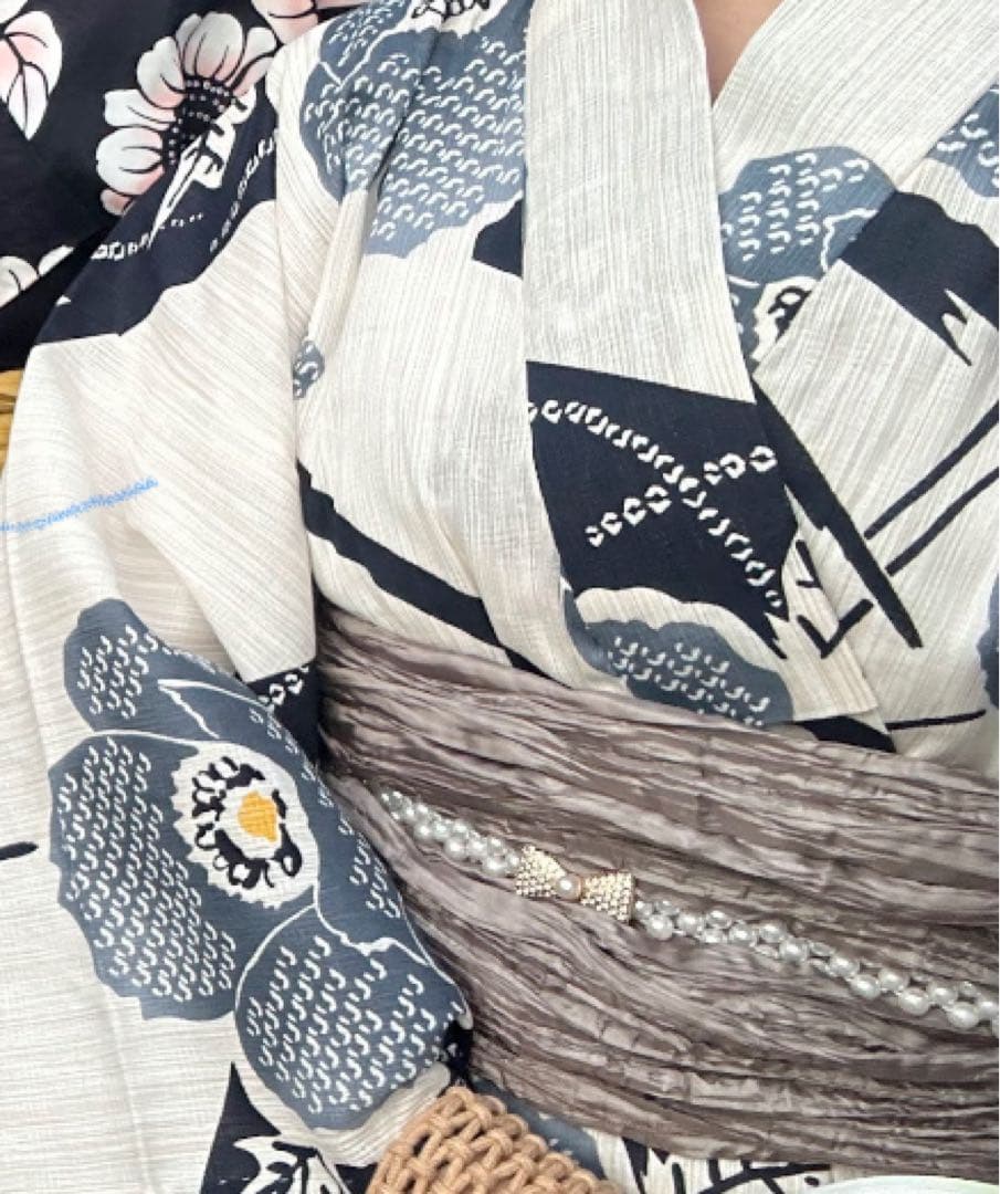 【最終値下げ】ゆかた館グレース 浴衣 こだわり浴衣5点セット 紺