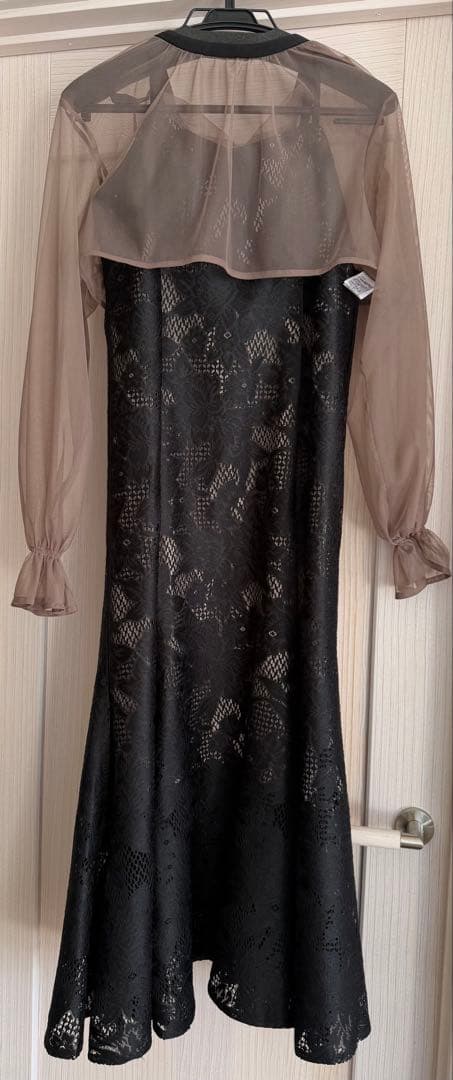 3wayシフォンボレロ&レースキャミドレス 結婚式 ワンピース