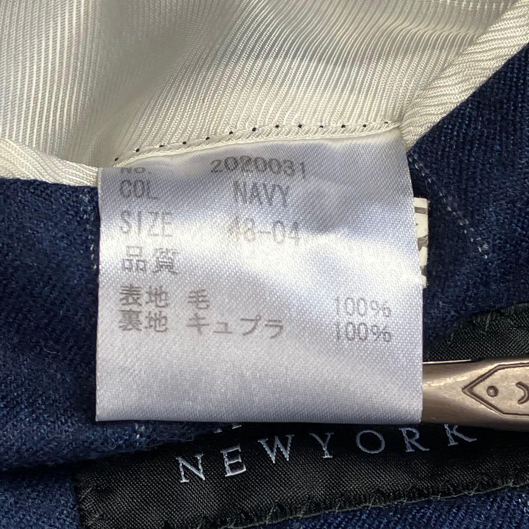 バーニーズニューヨーク テーラードジャケット 48 カノニコ生地 ウィンドウペン