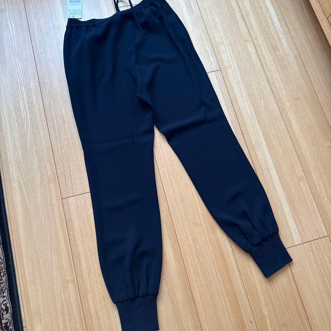 【新品タグ付き Col Pierrot】Rib Pants ネイビー36