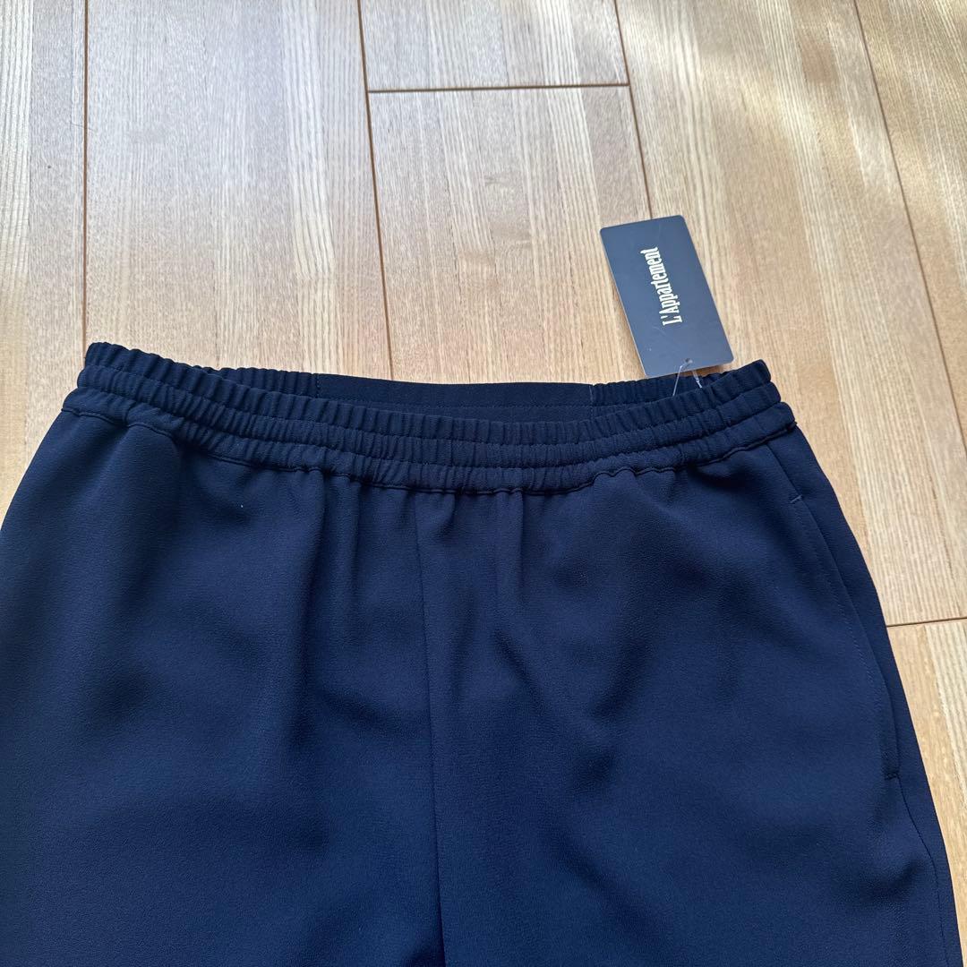 【新品タグ付き Col Pierrot】Rib Pants ネイビー36