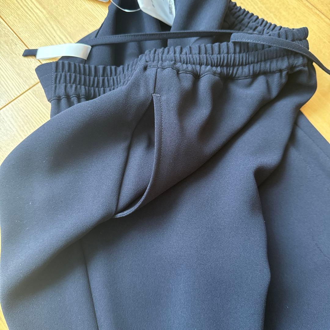 【新品タグ付き Col Pierrot】Rib Pants ネイビー36