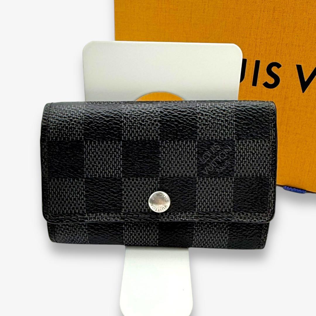 【美品】　ルイヴィトン　6連　キーケース　ダミエグラフィット　ミュルティクレ6