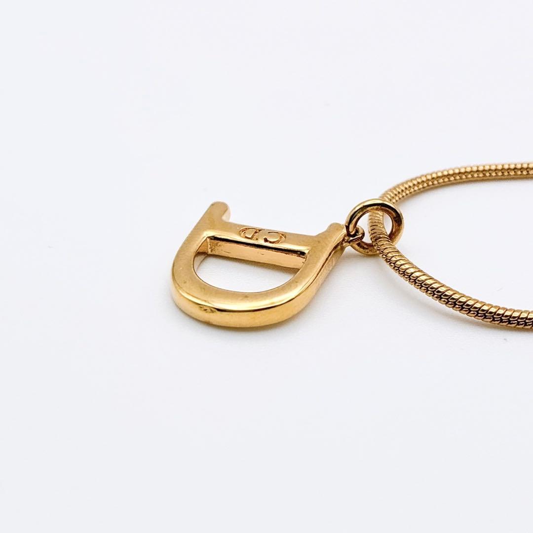 2993-2 保存箱付き✨　Dior　ネックレス　CD ロゴ　希少　刻印　cm