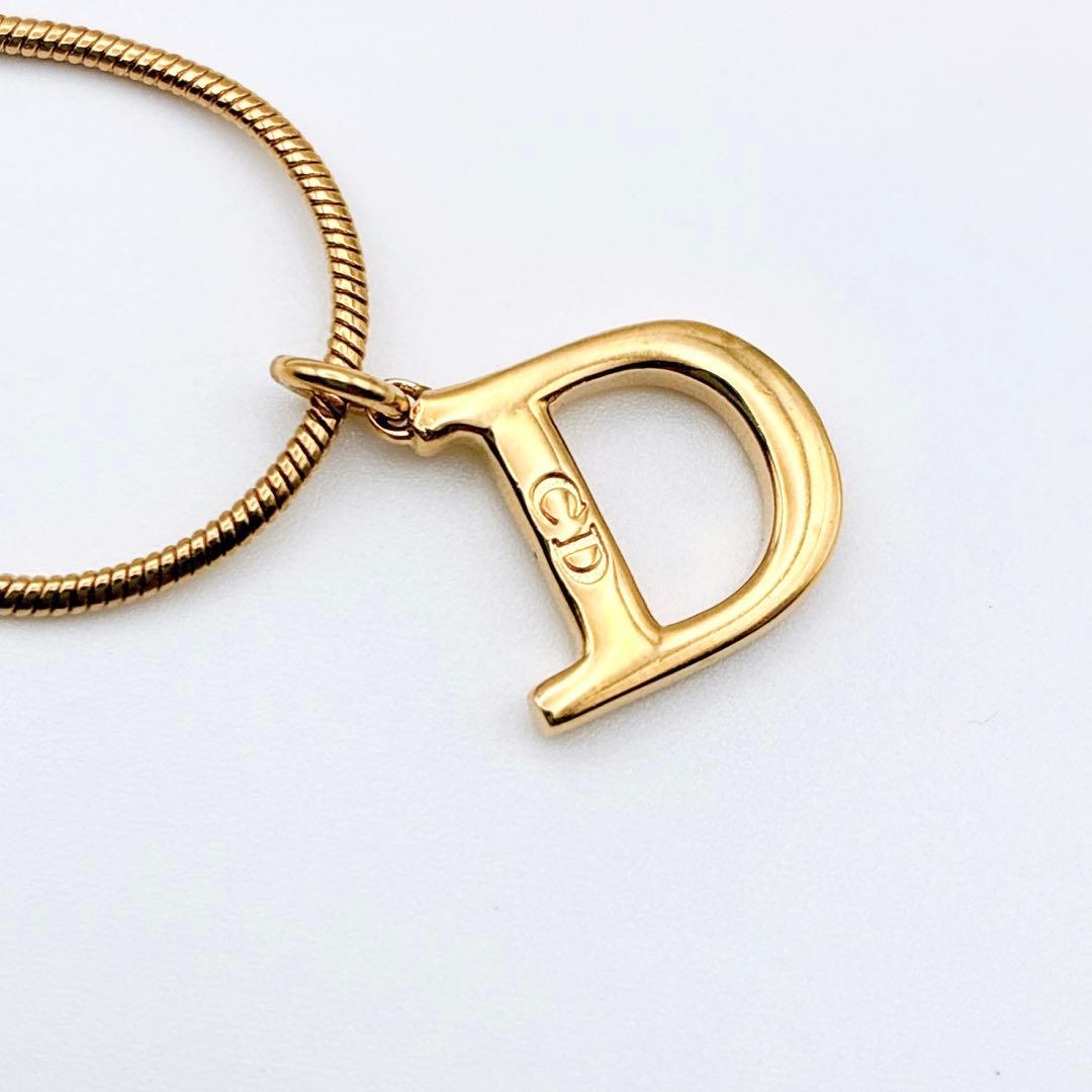 2993-2 保存箱付き✨　Dior　ネックレス　CD ロゴ　希少　刻印　cm