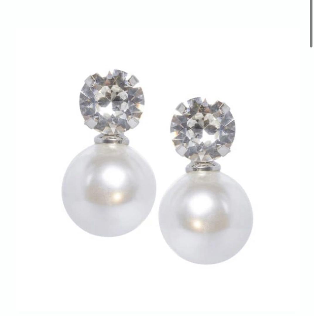 Elizabeth Bower Duet Studパールクリスタルピアス