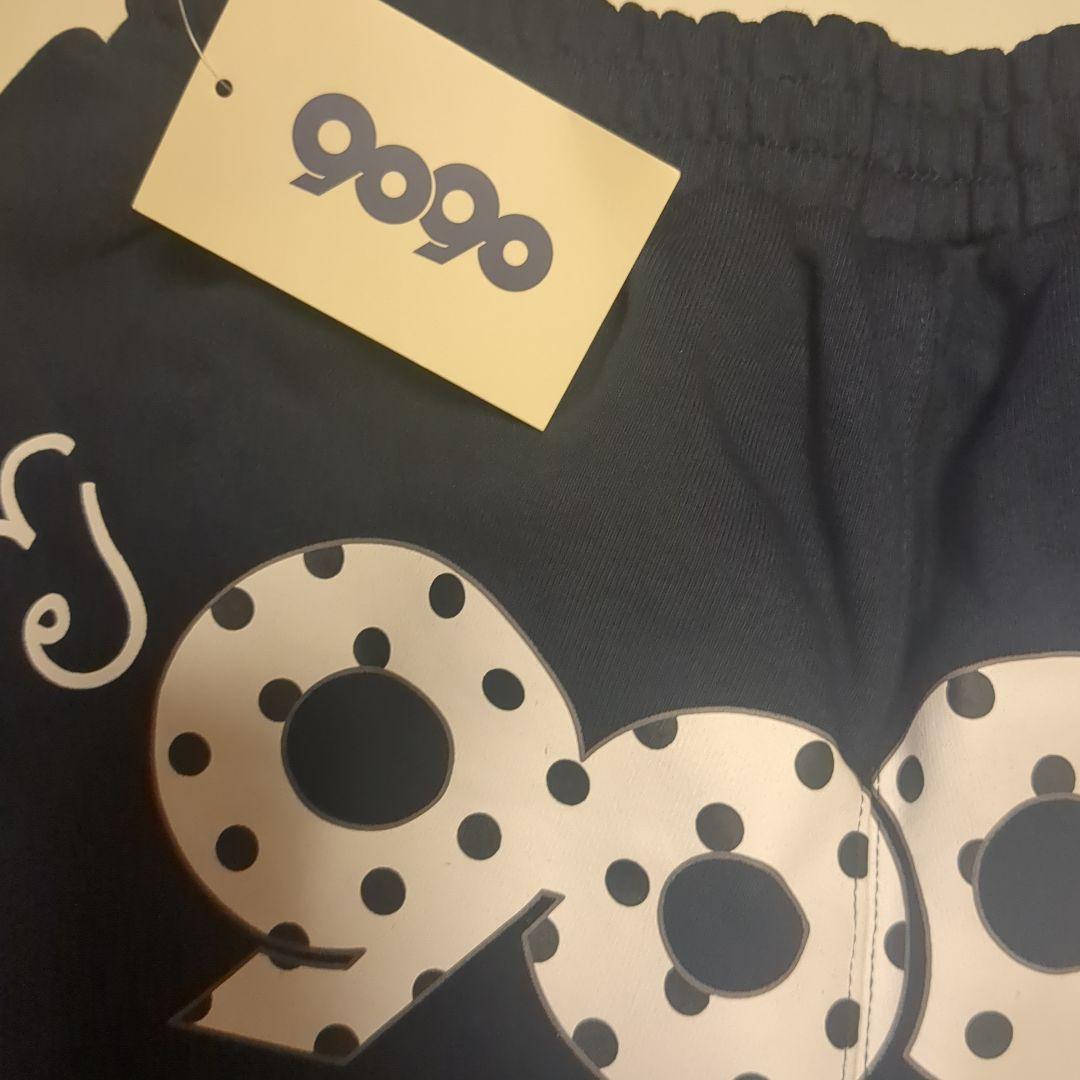 9090 ネイビー ドット柄 ショートパンツ