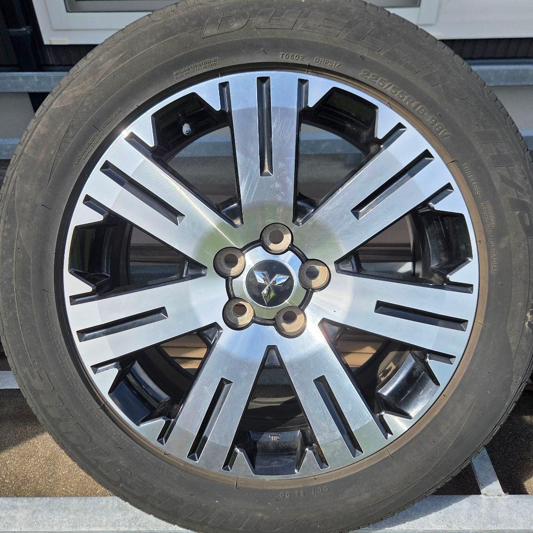 【送料込み】デリカD5後期　18インチ純正ホイール＆タイヤ＆ナット