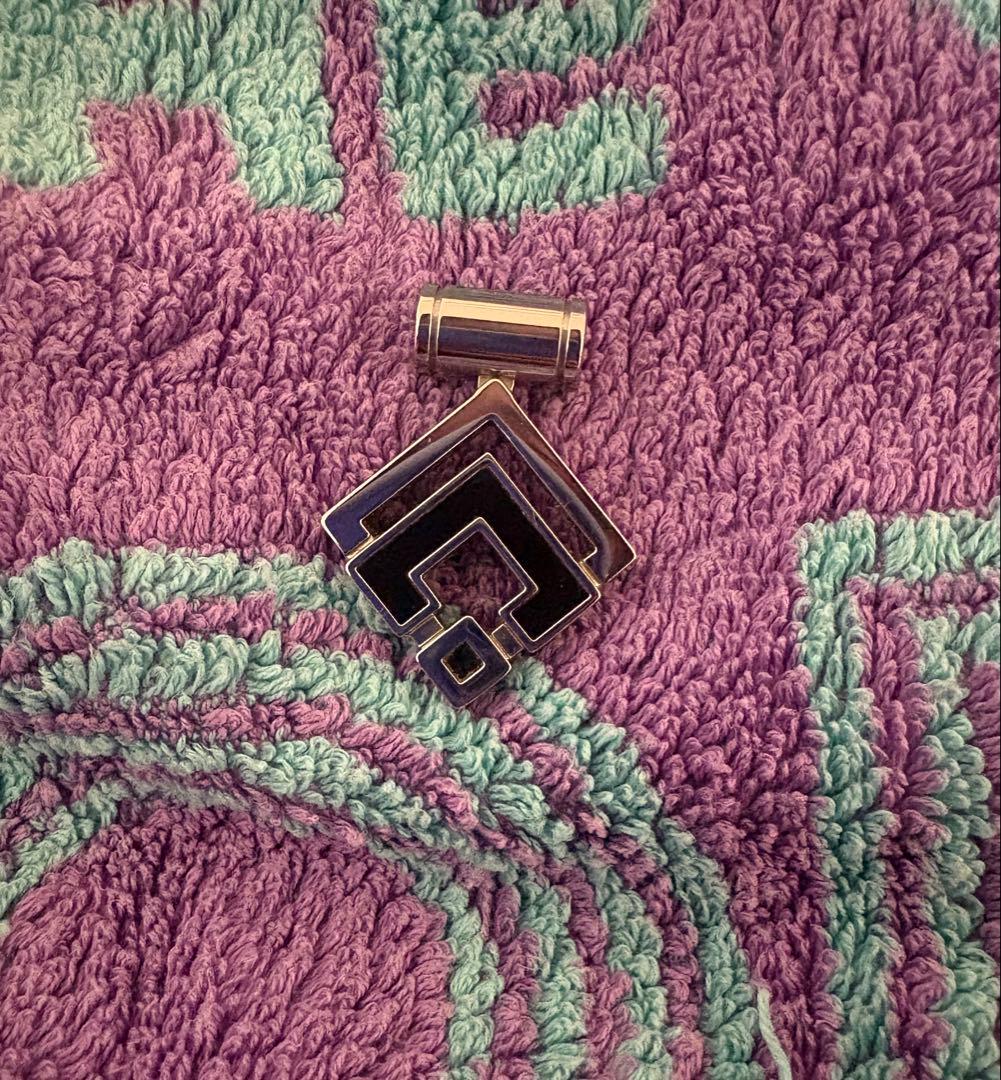 ▲ML816▲コラントッテ ネックレス トップのみ シルバー＆ブラック