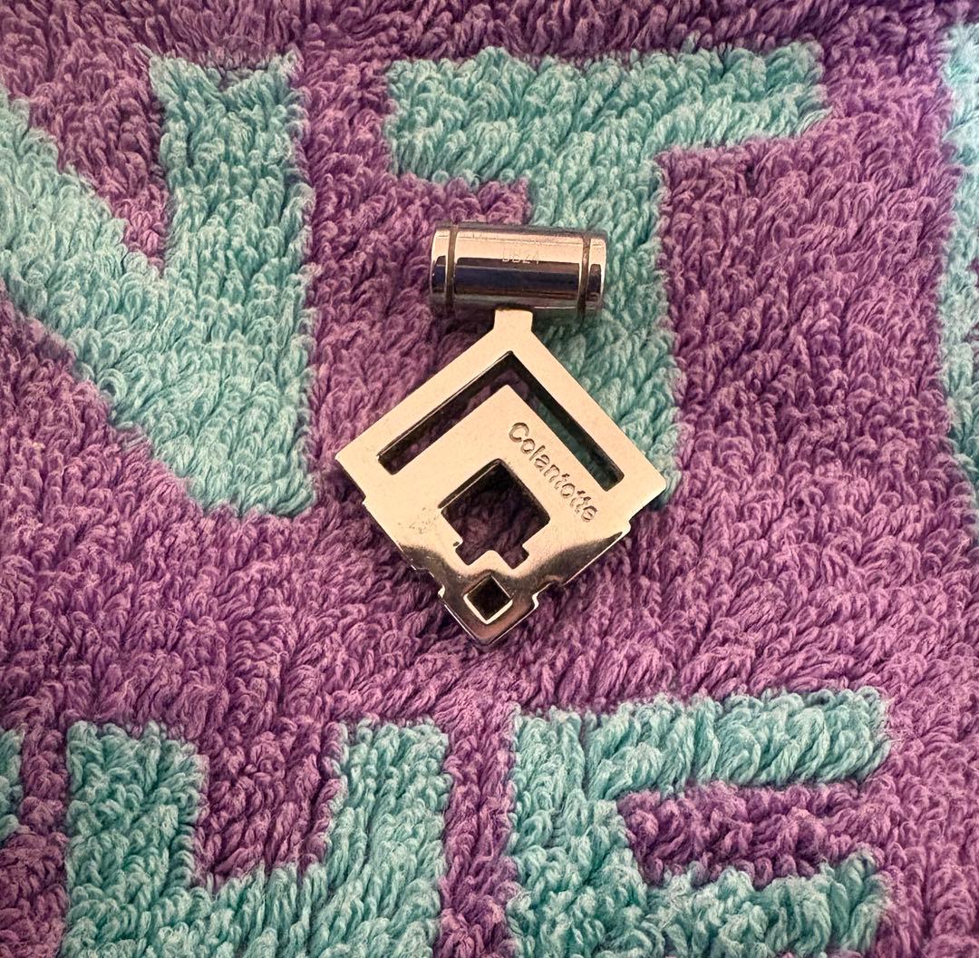 ▲ML816▲コラントッテ ネックレス トップのみ シルバー＆ブラック