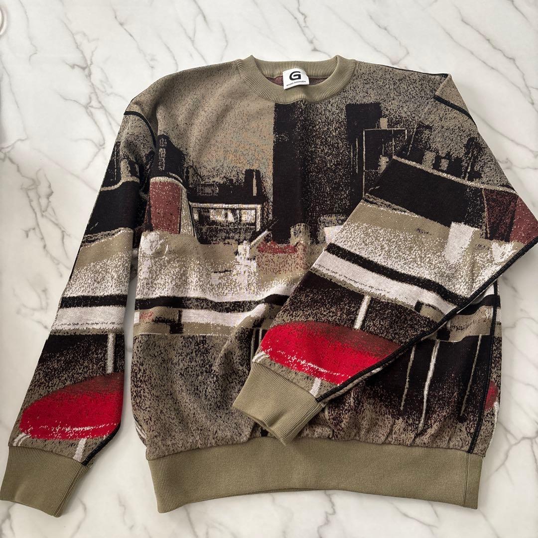 GADID ANONIEM 抽象模様 長袖セーター