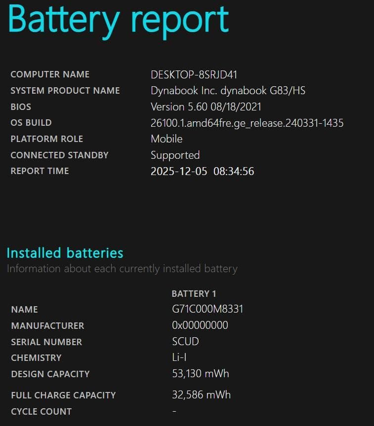 Dynabook G83/HS◆Core i5-1135G7/256G/16G