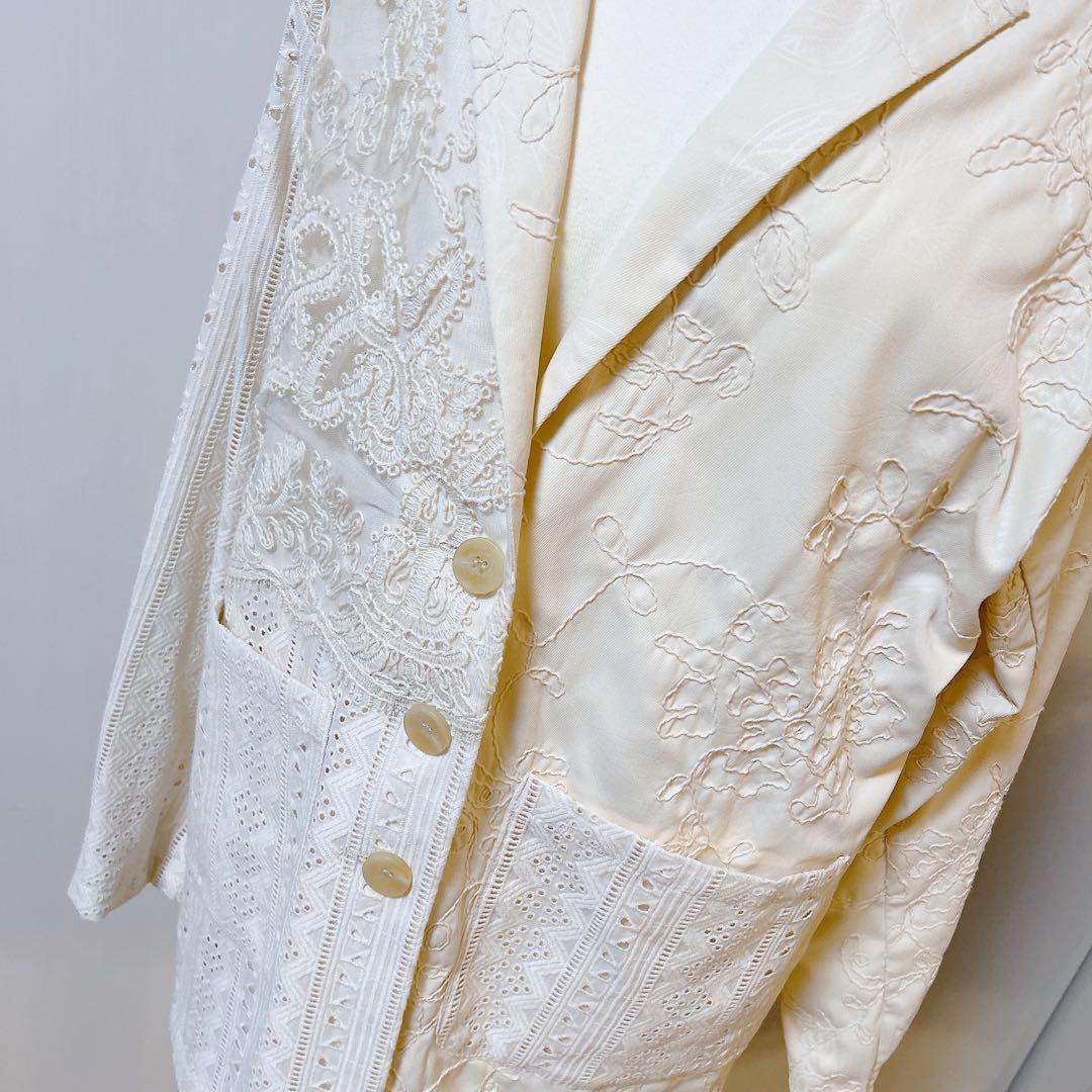 あめり様♡Eaphi PATCHWORK EMBROIDERY LACE JA…