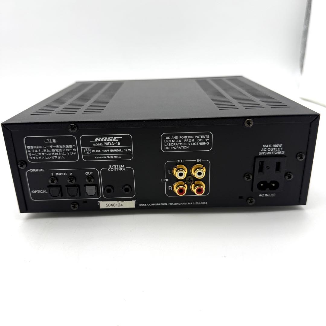 BOSE MDA-15 MDLP対応 MDレコーダーリモコン付 動作良好