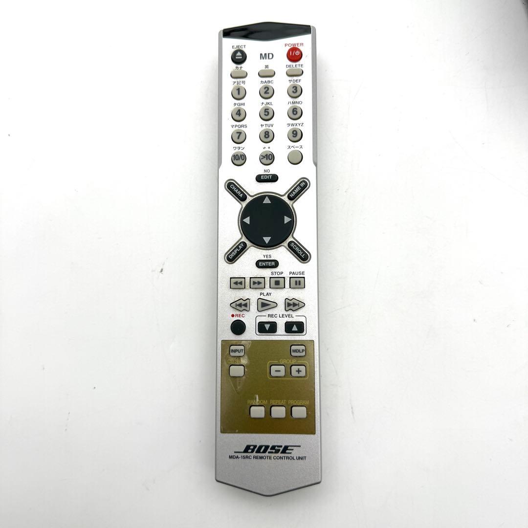 BOSE MDA-15 MDLP対応 MDレコーダーリモコン付 動作良好