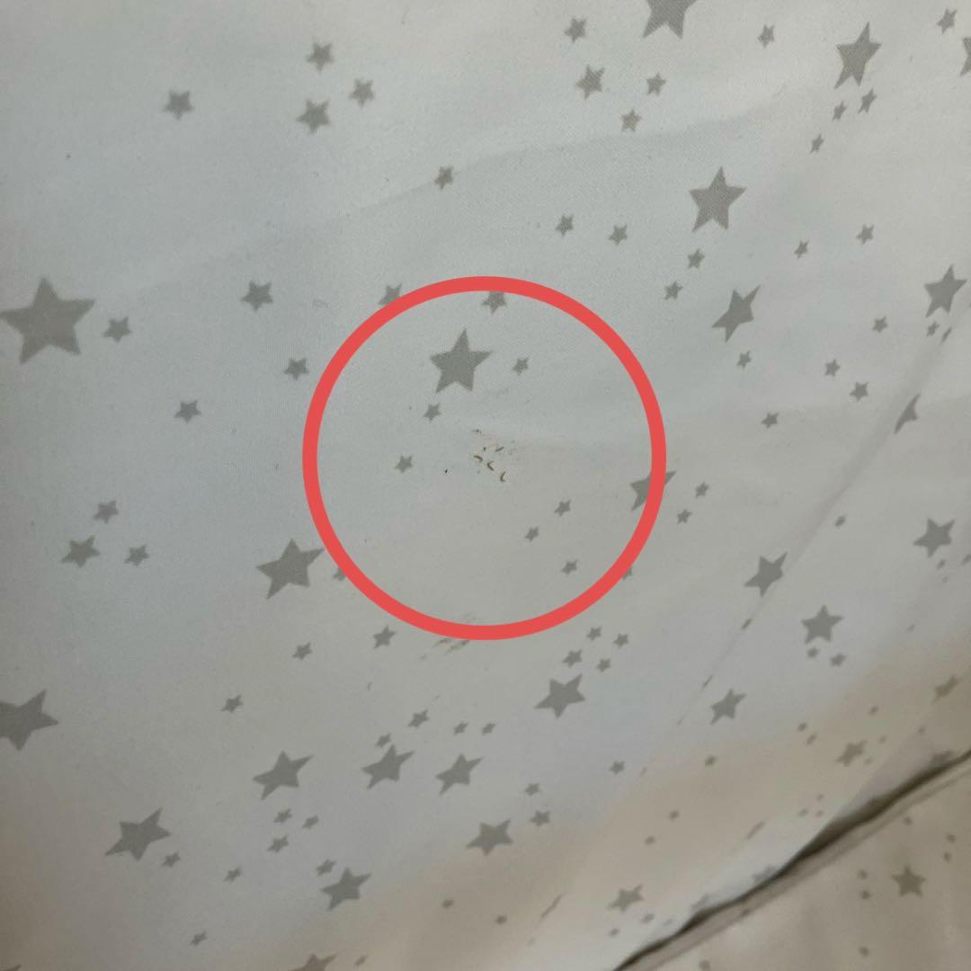 ベビーベッド　Maydolly グレー　折りたたみ　キャスター　ゆりかご　蚊帳