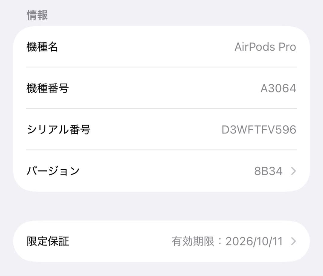 AirPods Pro 3 本体　社外ケース付
